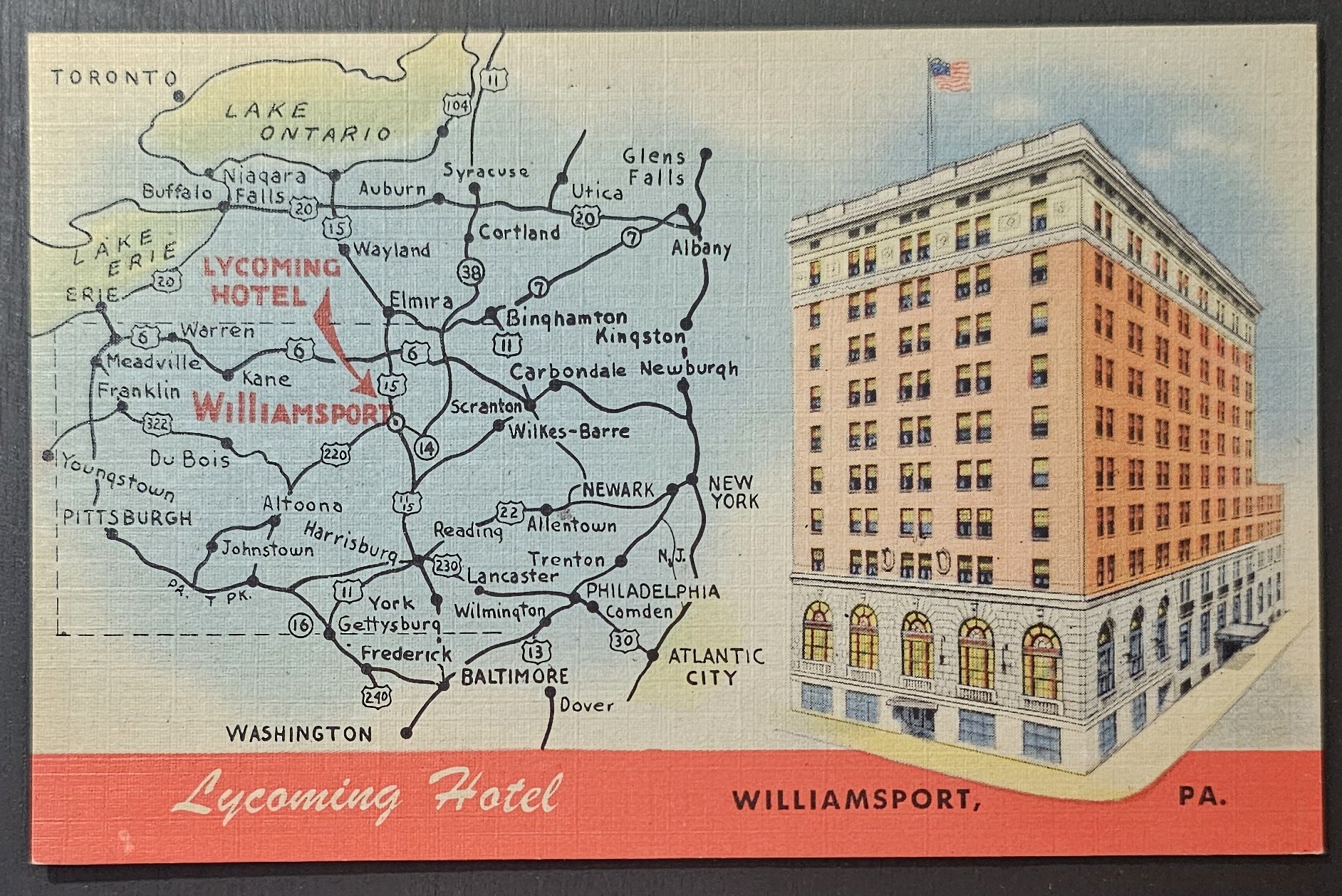 (image for) postcard USA - PA - Pennsylvania #0014